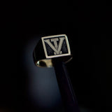 CUSTOM MONOGRAM SIGNET RING - Dirty Paradise