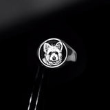 PET PORTRAIT CUSTOM SIGNET RING - Dirty Paradise