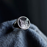 PET PORTRAIT CUSTOM SIGNET RING - Dirty Paradise