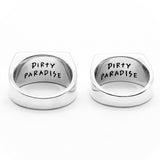 RECTANGULAR SIGNET RING - Dirty Paradise
