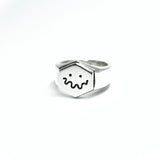 TRIPPED FACE SIGNET RING - Dirty Paradise