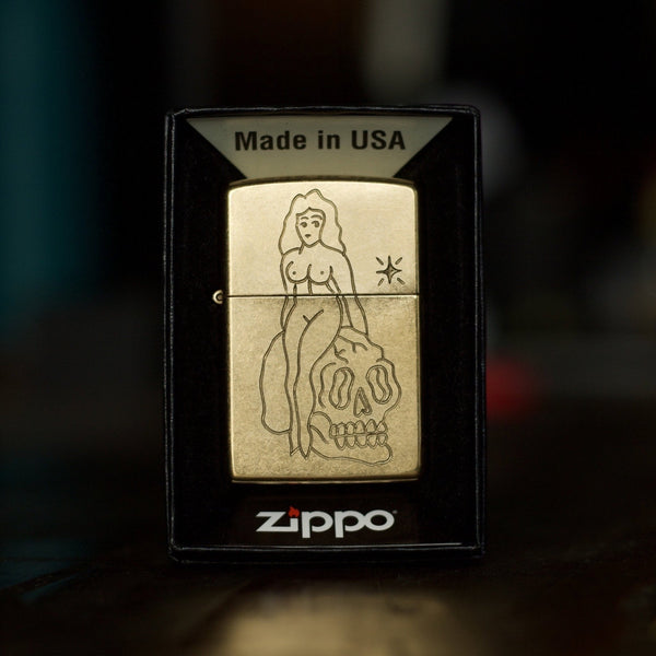 MAN'S RUIN ZIPPO (BRASS) - Dirty Paradise