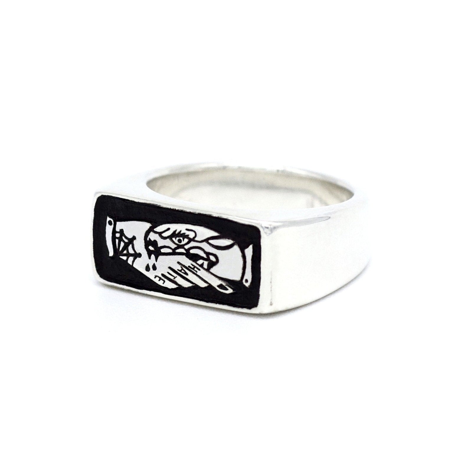 TRUST NO ONE SIGNET RING – Dirty Paradise